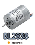 bl2838 bürstenloser Gleichstrom-Elektromotor mit Innenrotor und eingebautem Treiber