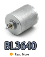bl3640 bürstenloser Gleichstrom-Elektromotor mit Innenrotor und eingebautem Treiber